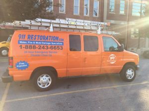 Fire Damage Restoration Van